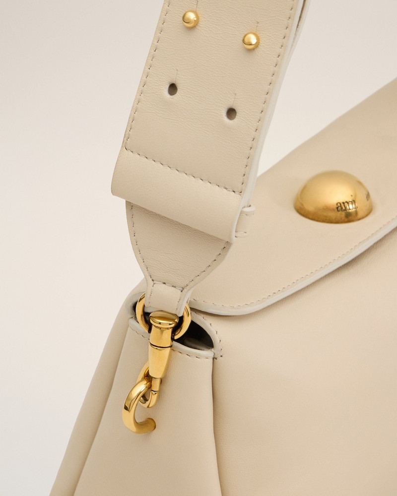 BEIGE LEATHER CARROUSEL BAG 5