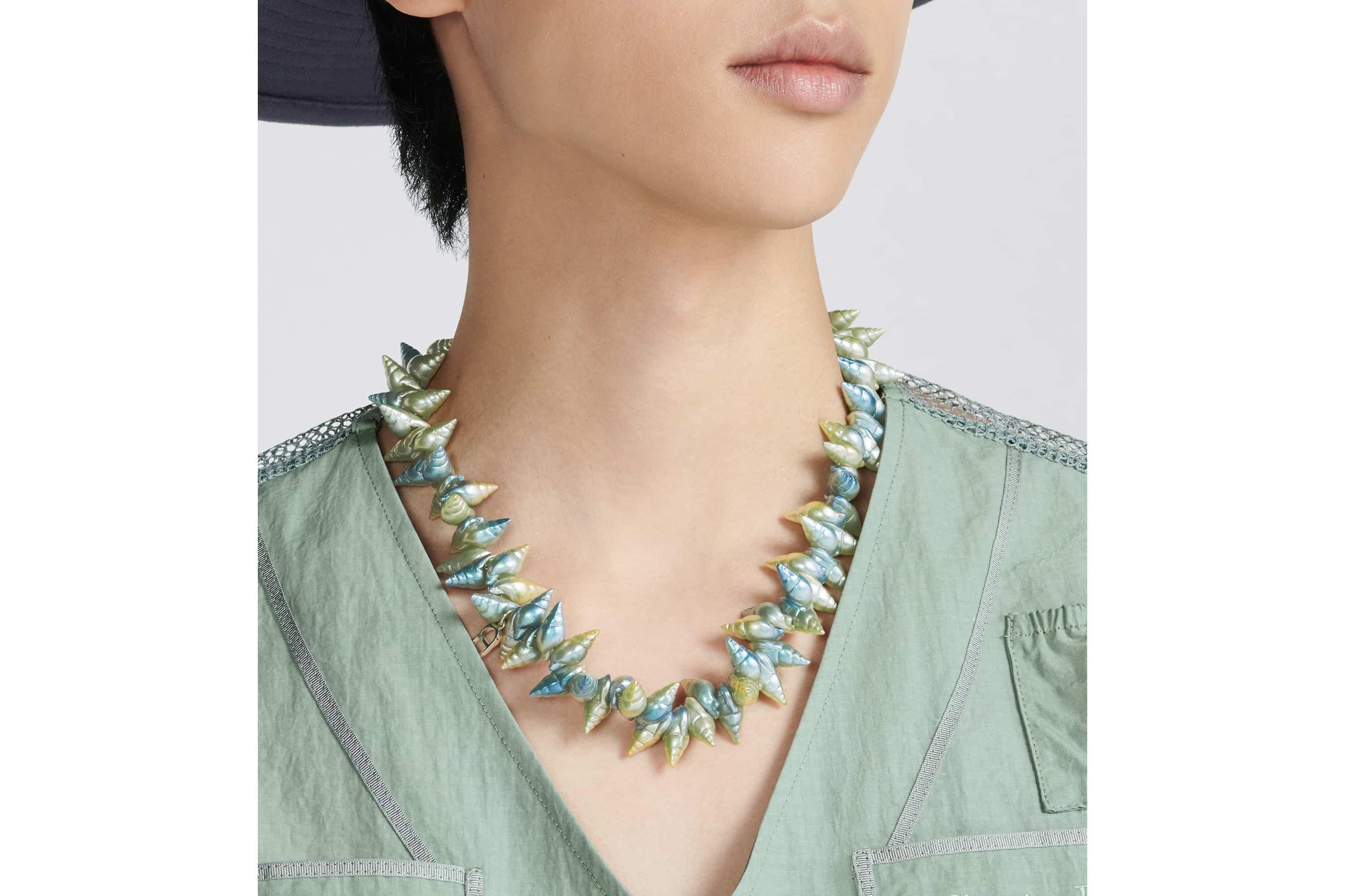 Iridescent Shell Necklace - 5