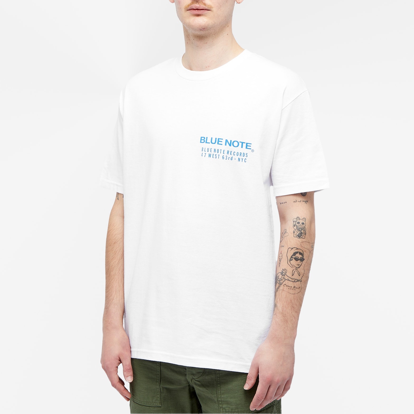 WACKO MARIA BLUE NOTE / CREW NECK T-SHIRT ( TYPE-1