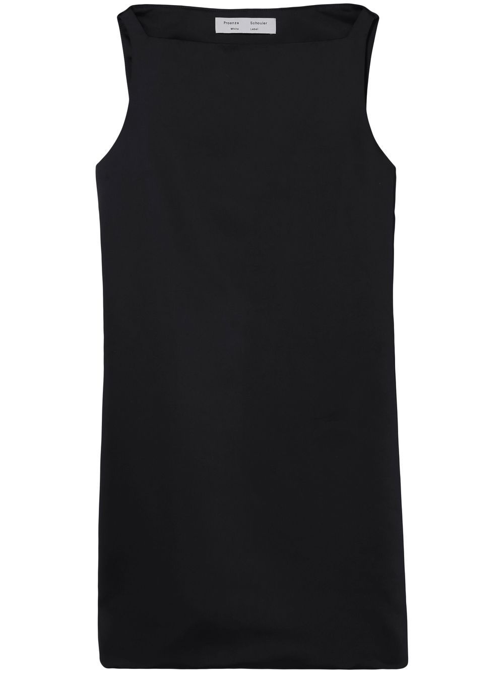 sleeveless satin mini dress - 1