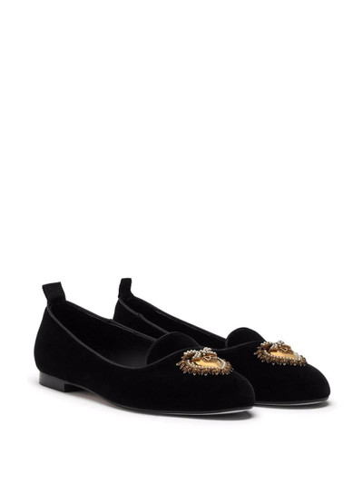 Dolce & Gabbana Velvet Devotion slippers outlook