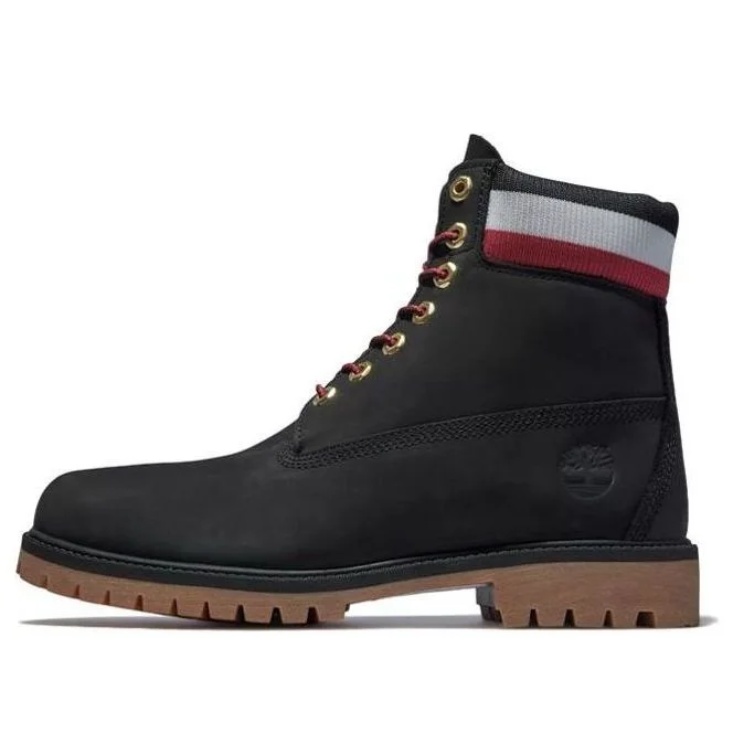 Timberland 6 Inch Heritage Cupsole Boot 'Black Nubuck with Red' A2GZ9001 - 1