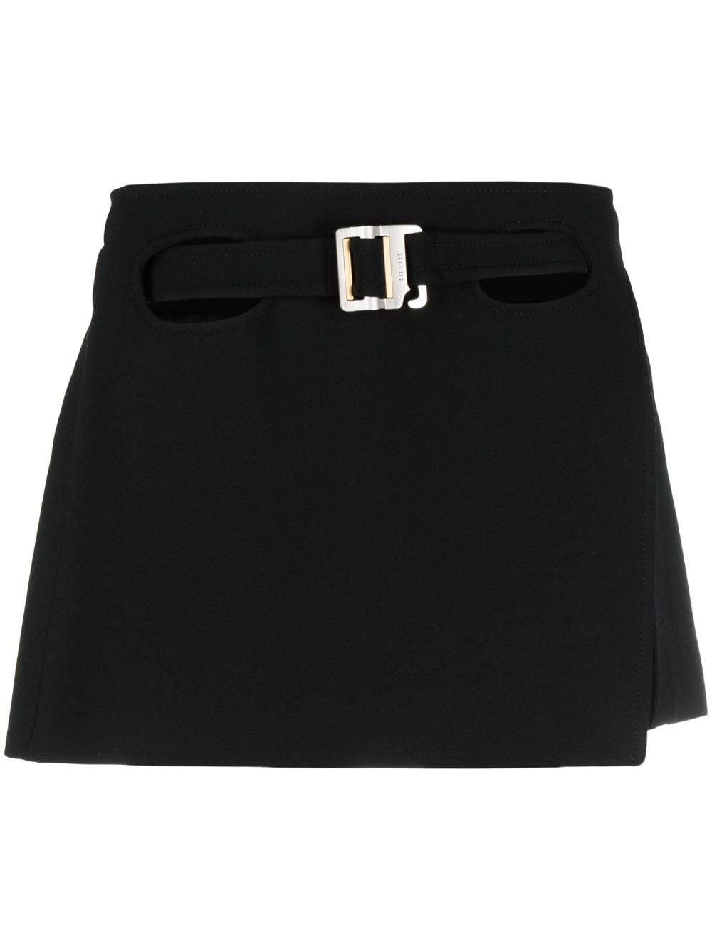 belted cutout miniskirt - 1