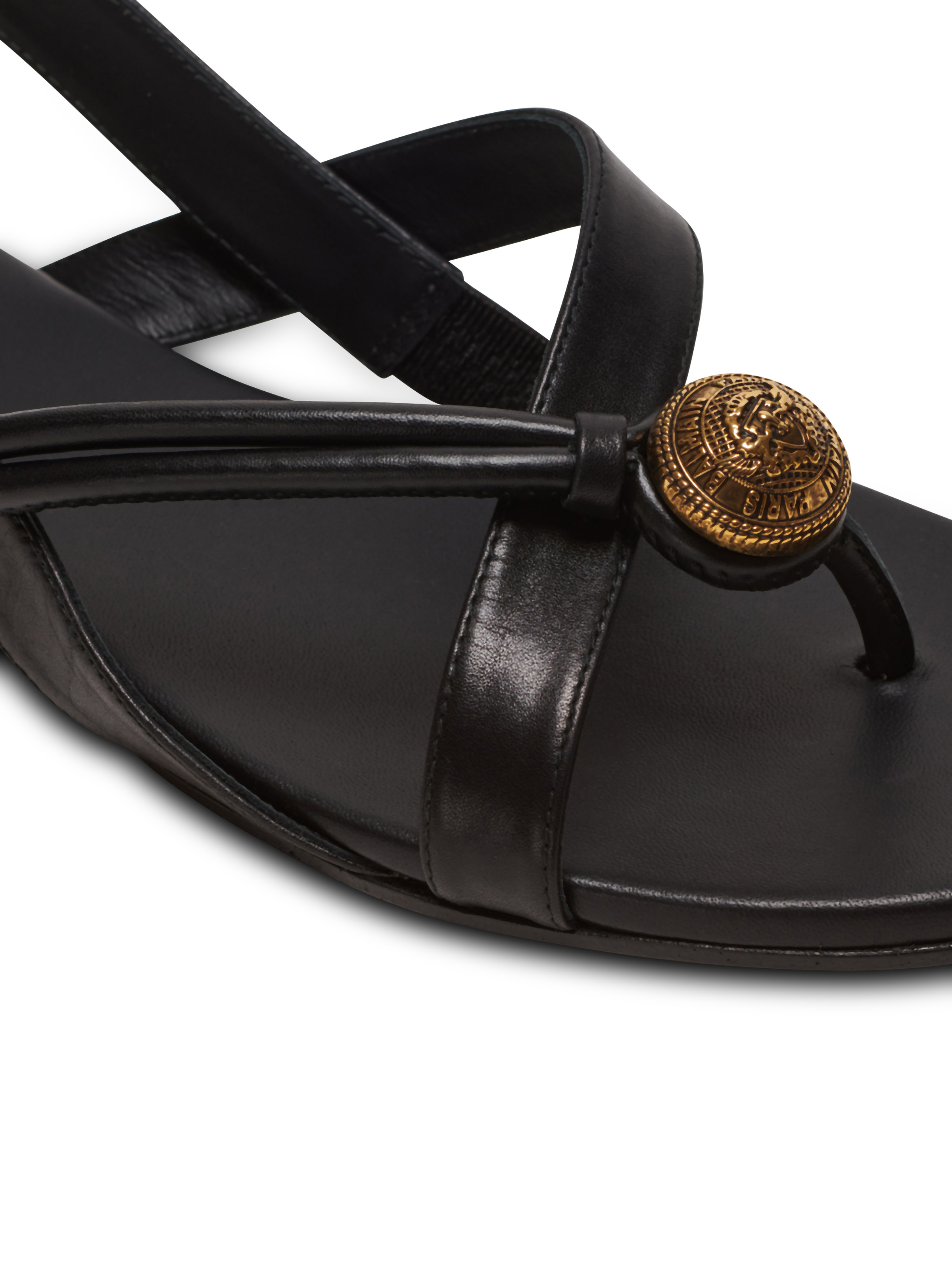 Alma flat sandals in leather - 7