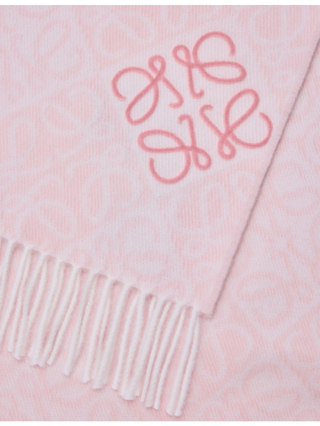Anagram-Pattern Wool And Cashmere-Blend Scarf - 2