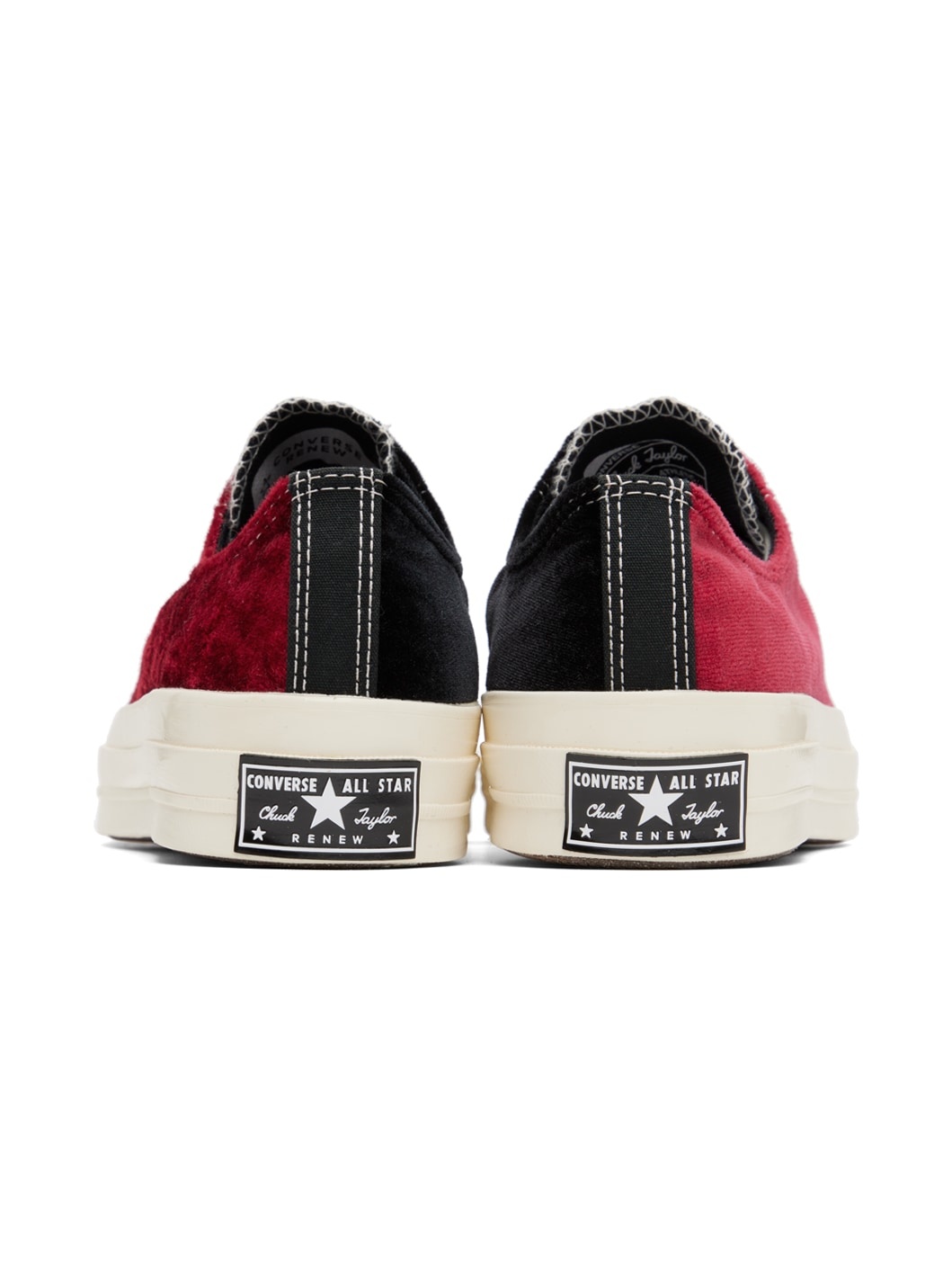 Black & Red Chuck 70 OX Sneakers - 2