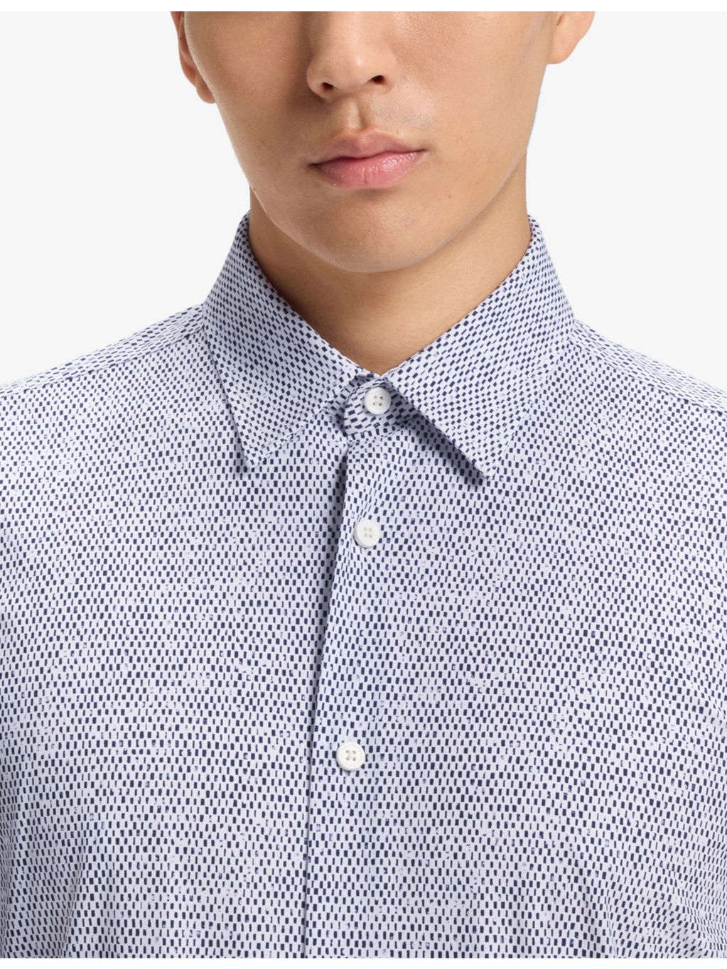 Graphic-Print Regular-Fit Stretch-Woven Shirt - 5