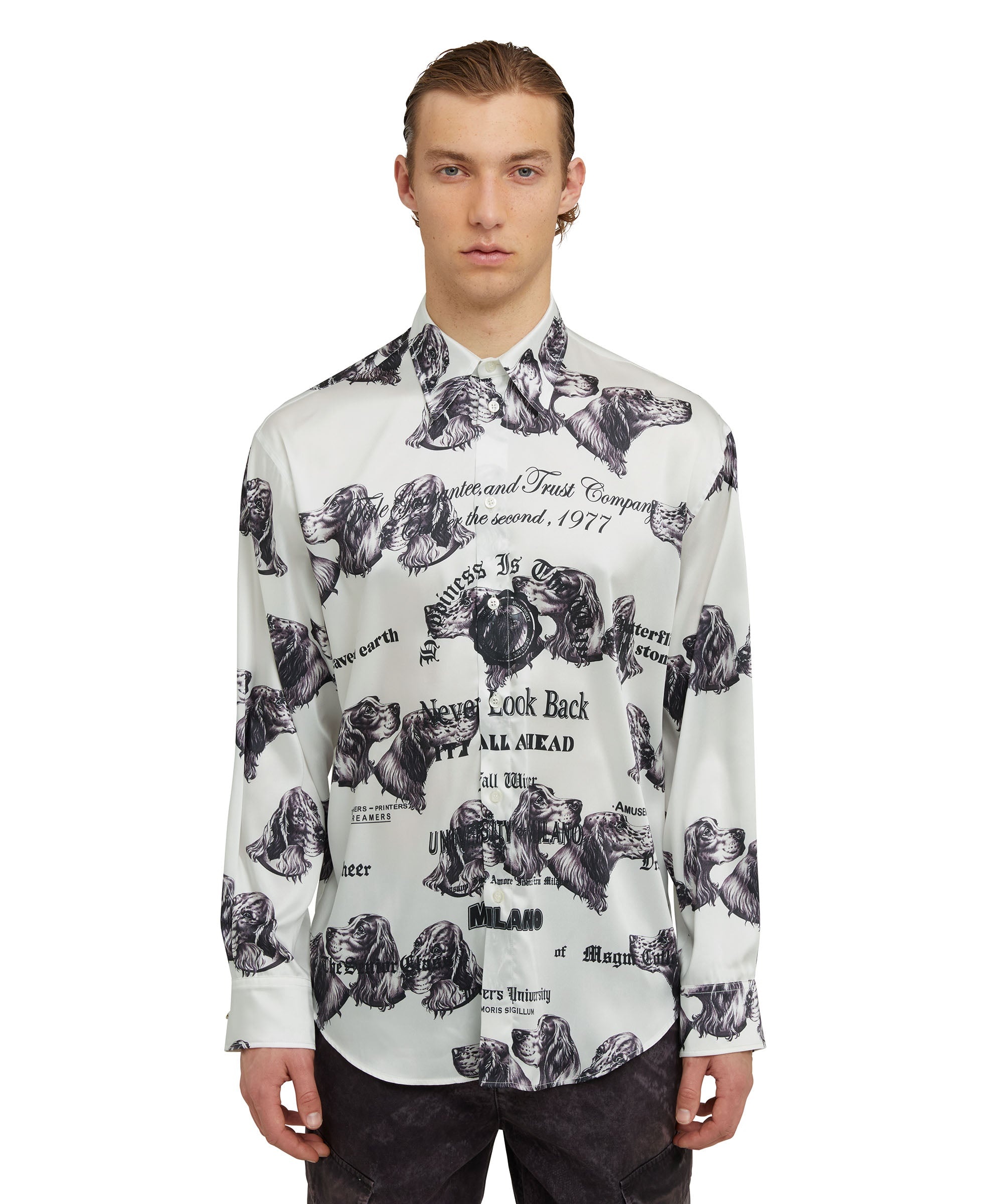 Shirt with graphic print from the "Never look back" collection - 2