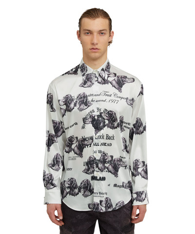MSGM Shirt with graphic print from the "Never look back" collection outlook