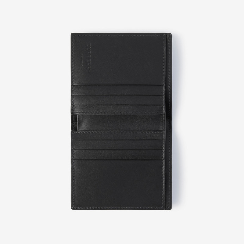 Burberry Check and Leather Folding Card Case outlook