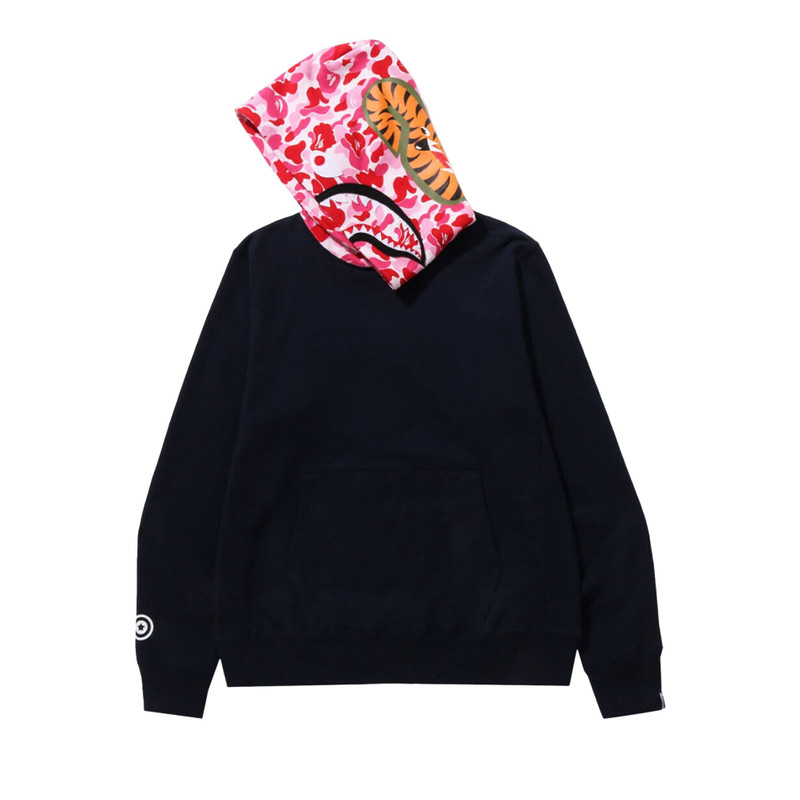 A BATHING APE® BAPE ABC Camo Shark Pullover Hoodie 'Navy' outlook