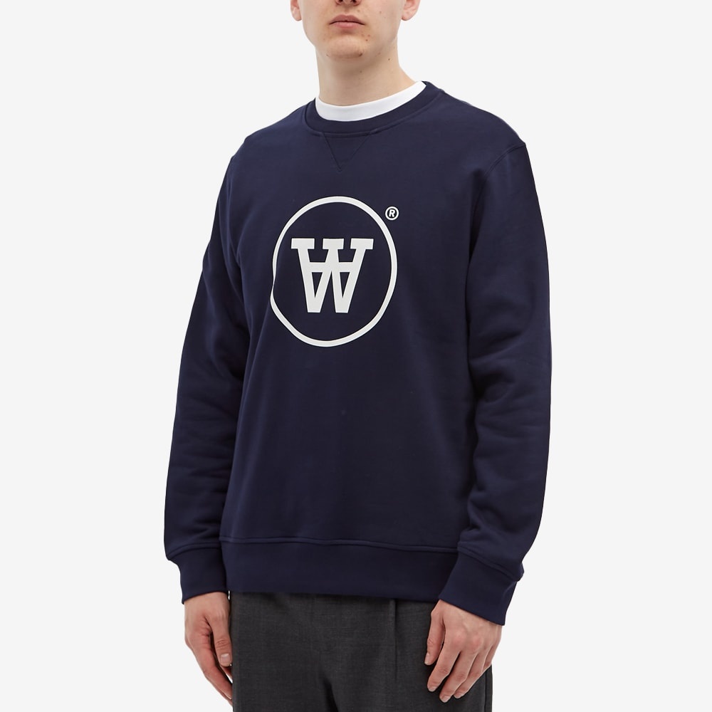 Wood Wood AA Tye Logo Crew Sweat - 4