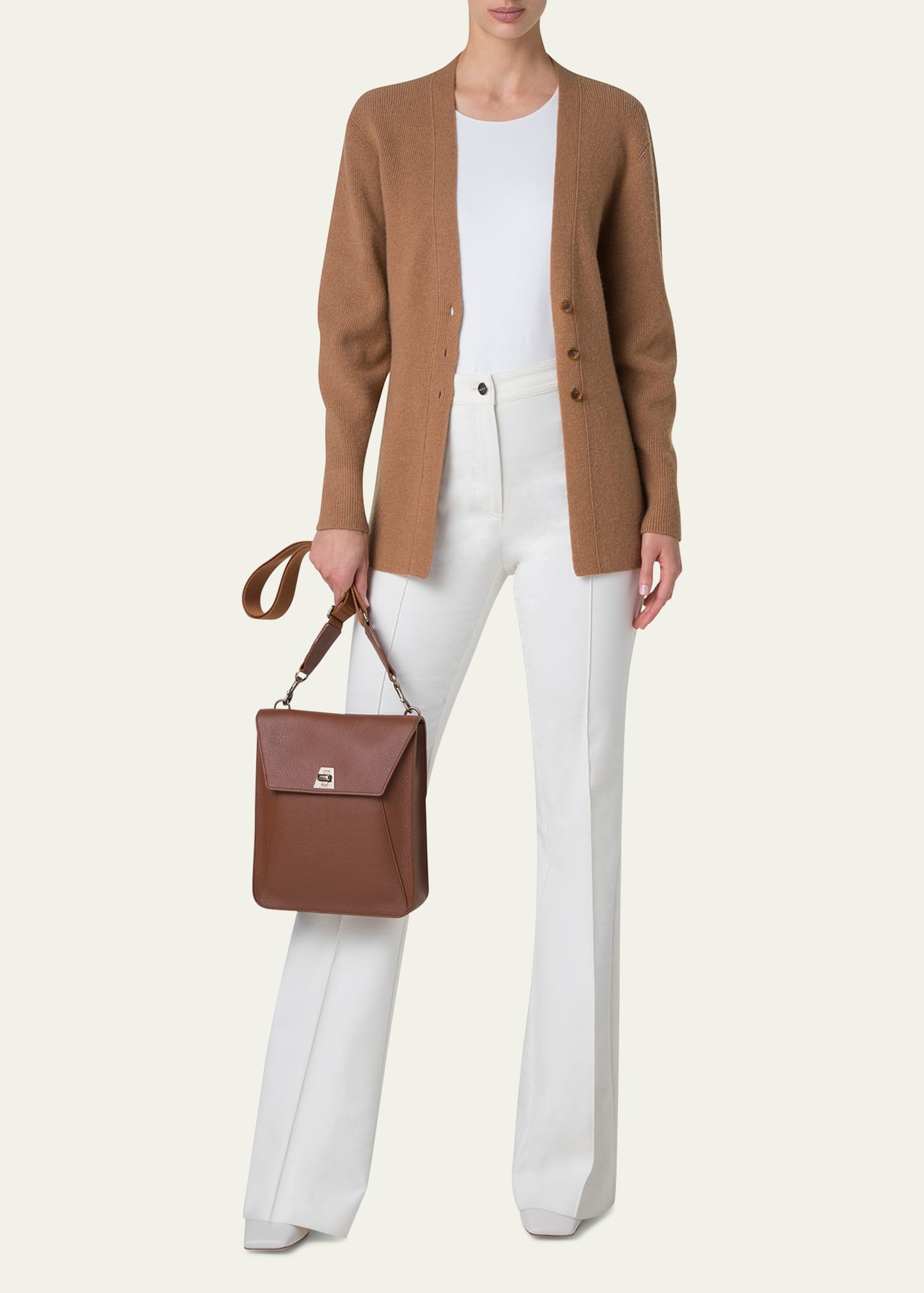 Anouk Medium Calfskin Messenger Bag - 4