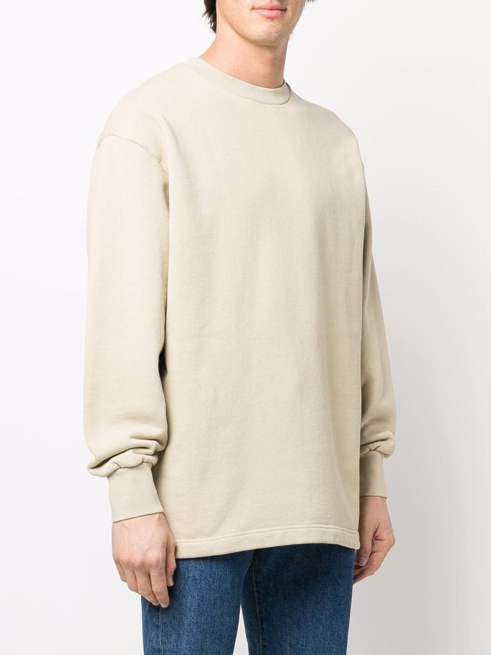 solid-colour crewneck sweatshirt - 4