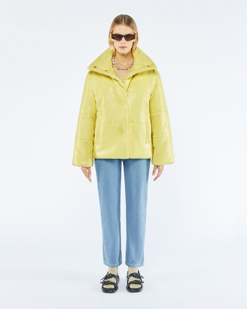 Nanushka HIDE - OKOBOR™ alt-leather puffer jacket - Yellow outlook