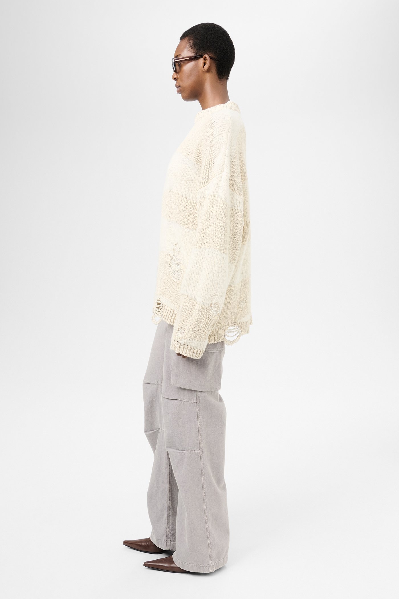 Popover Roundneck White Destructive Wave - 4
