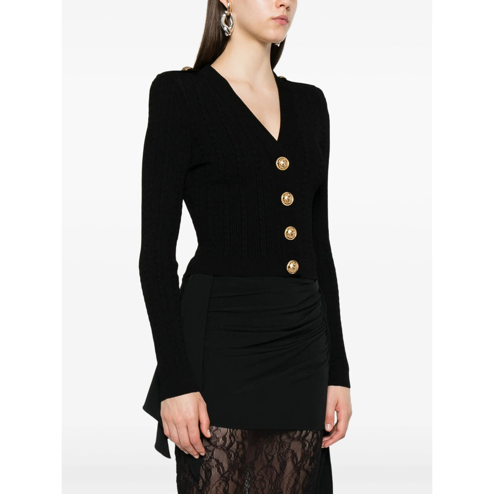 Balmain Black Knitwear - Cardigans Women - 5