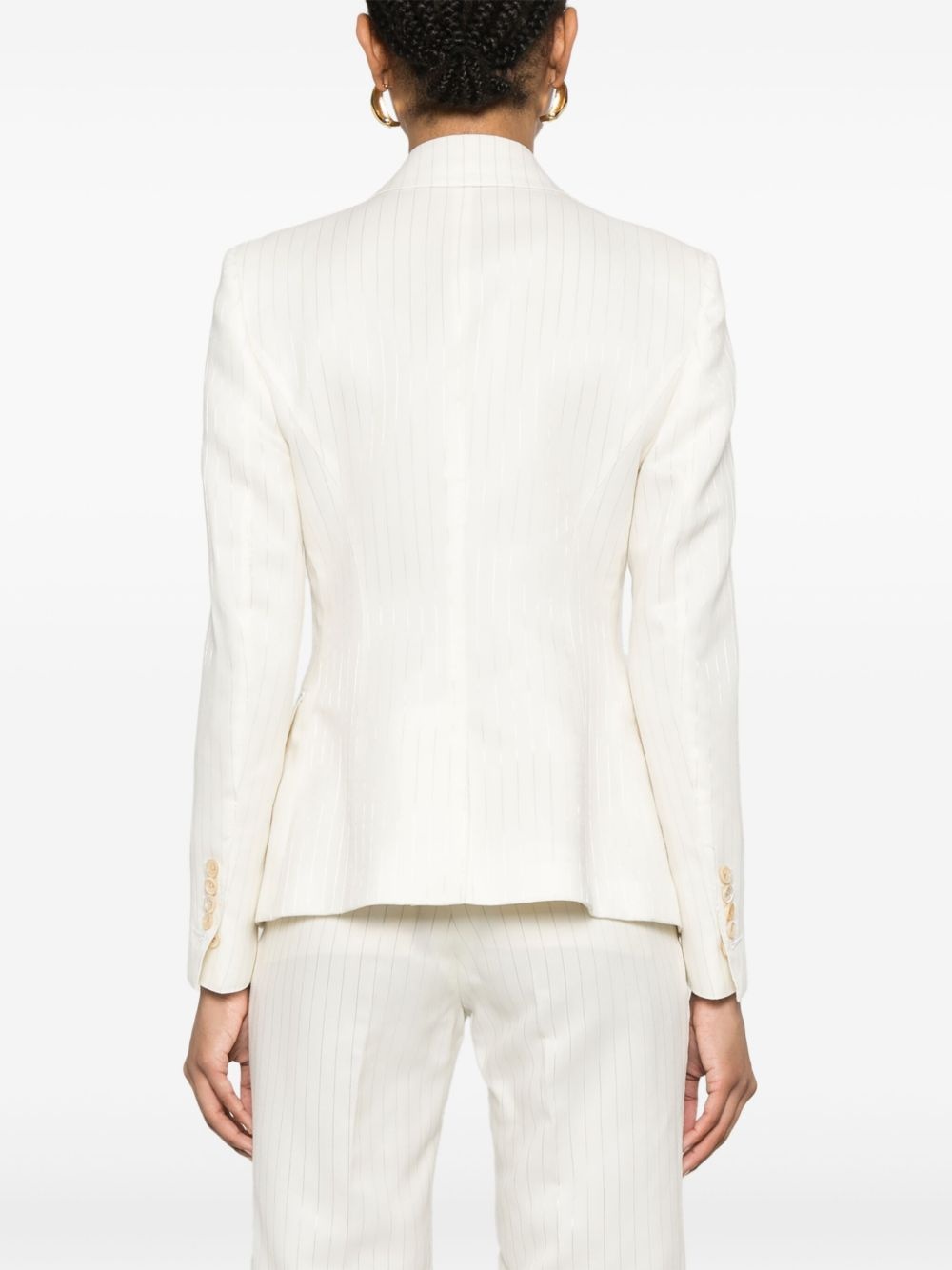 pinstriped blazer - 4