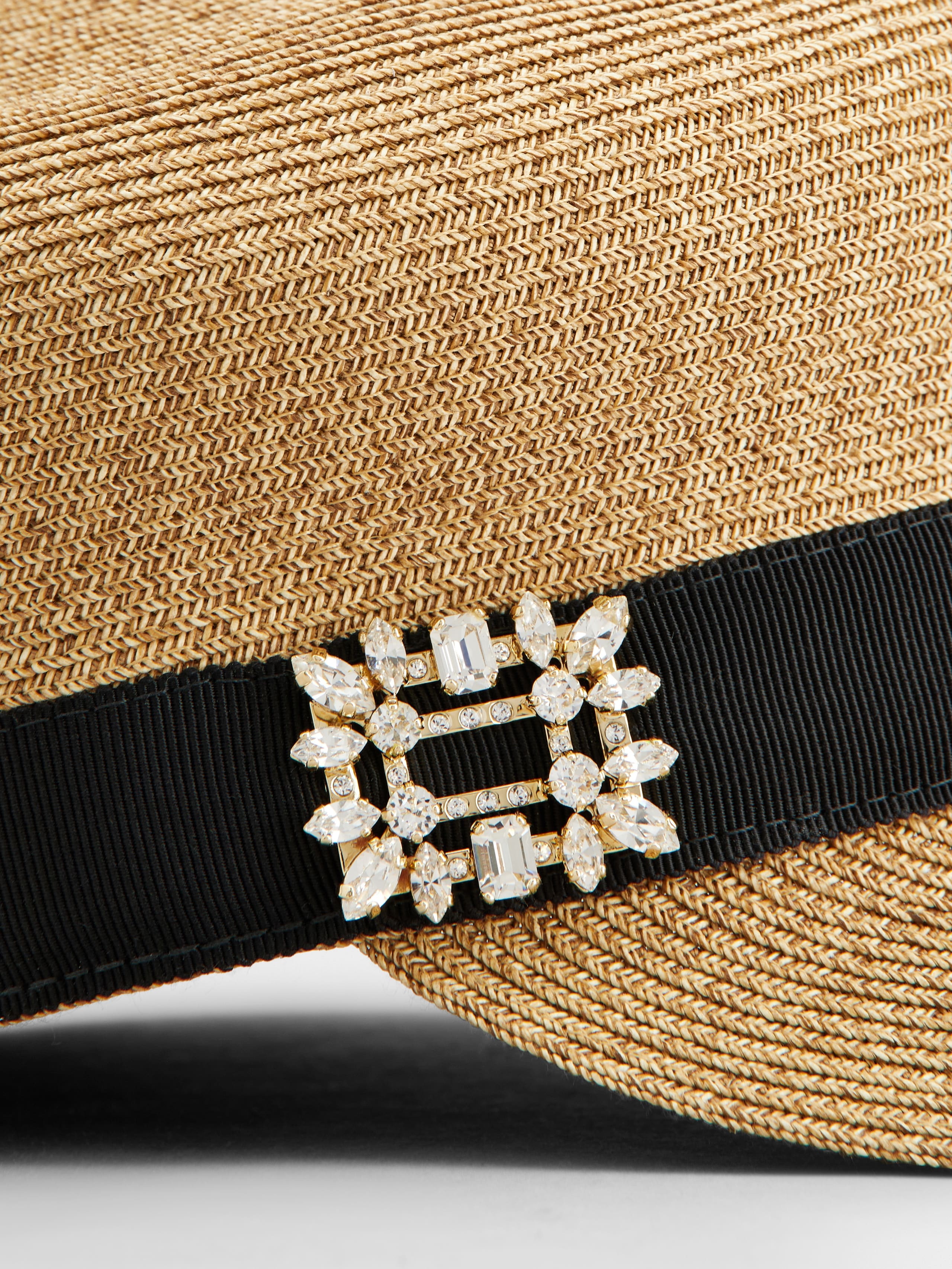 Broche Vivier Sailor Hat in raffia - 4