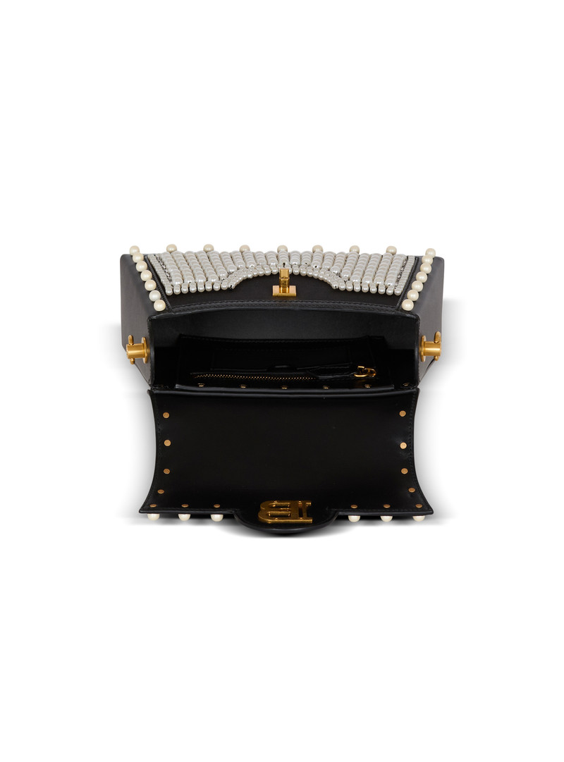 B-Buzz Dynasty bag in leather and embroidered satin 6