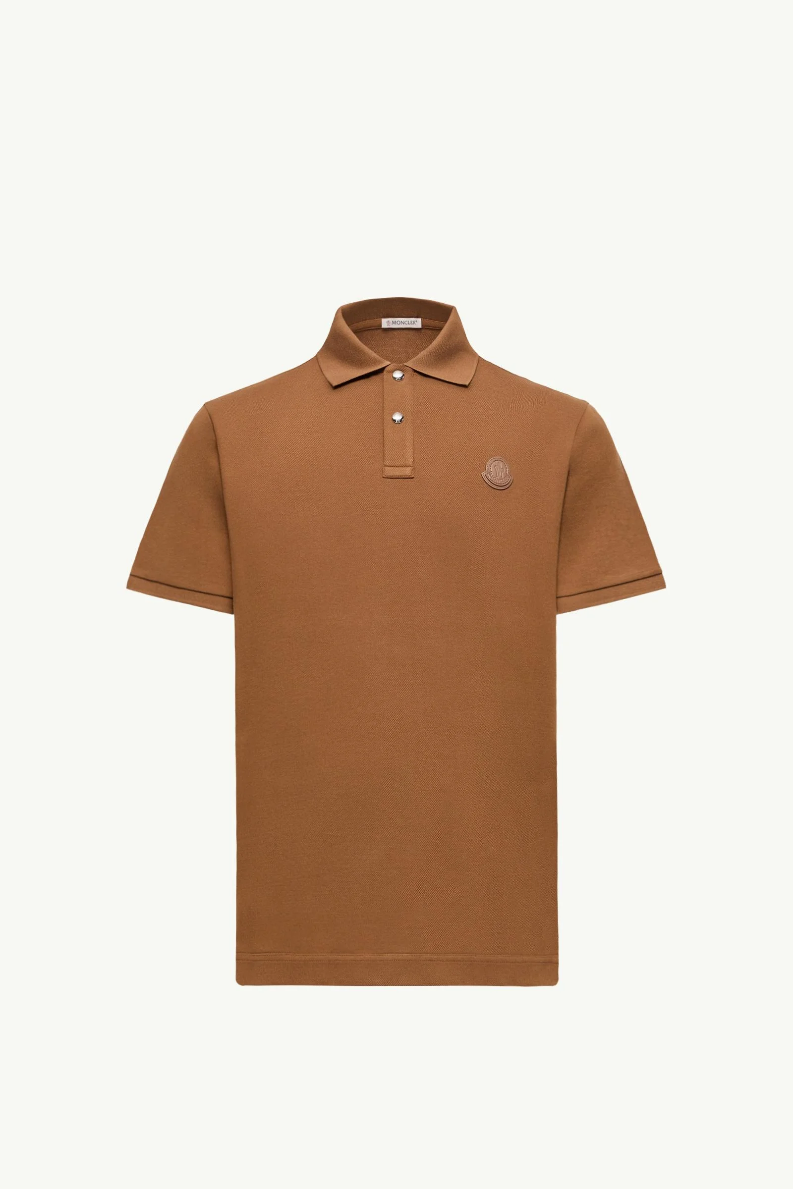 Logo Patch Cotton Piquet Polo Shirt - 1