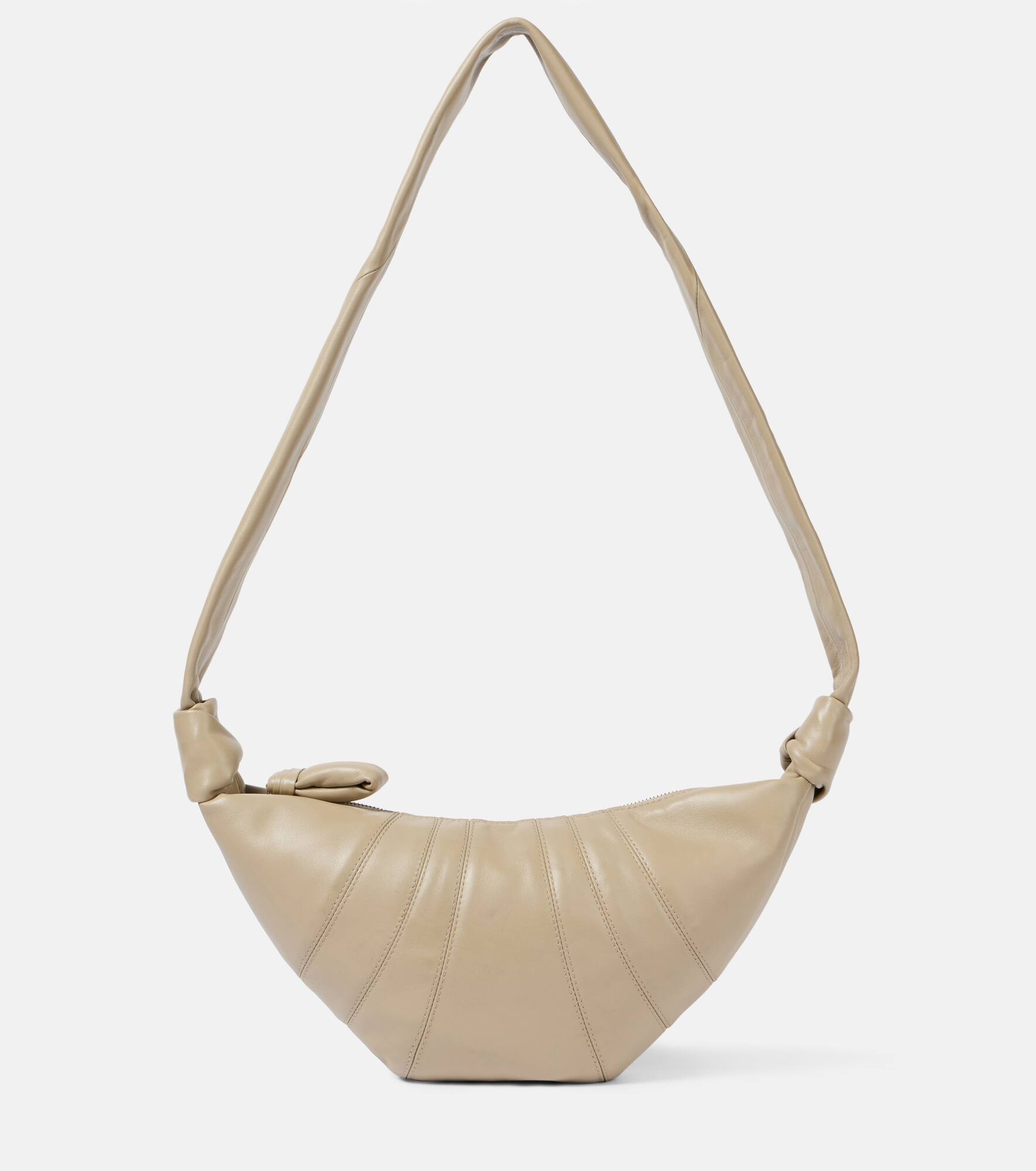 Croissant Small leather shoulder bag - 1
