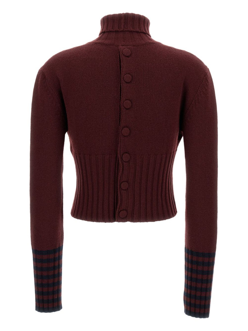 Plan C roll-neck cropped sweater outlook