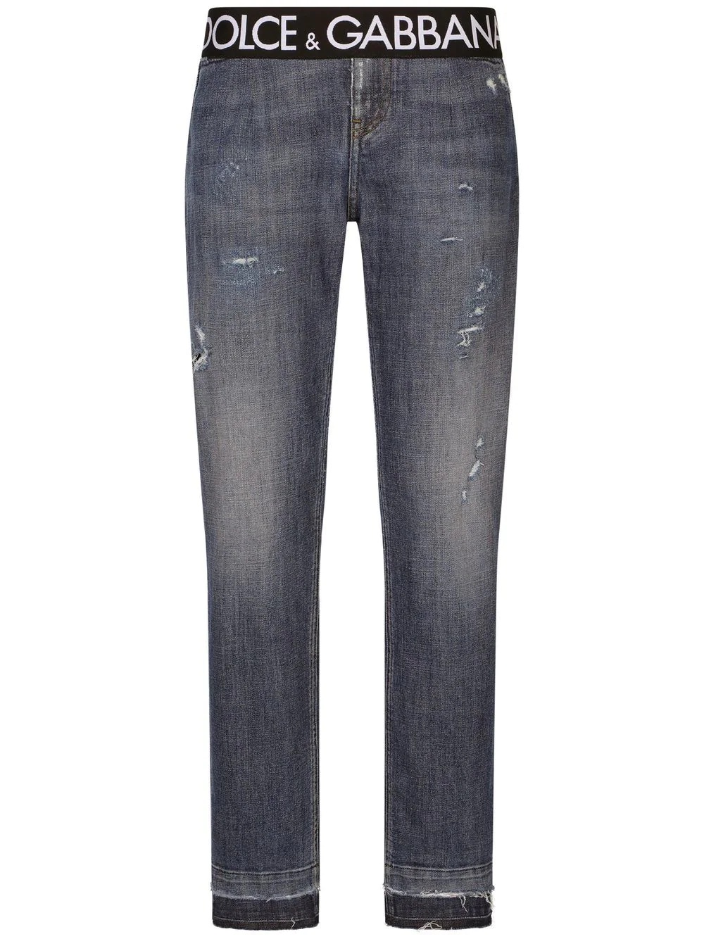 high-rise slim-fit cropped jeans - 1