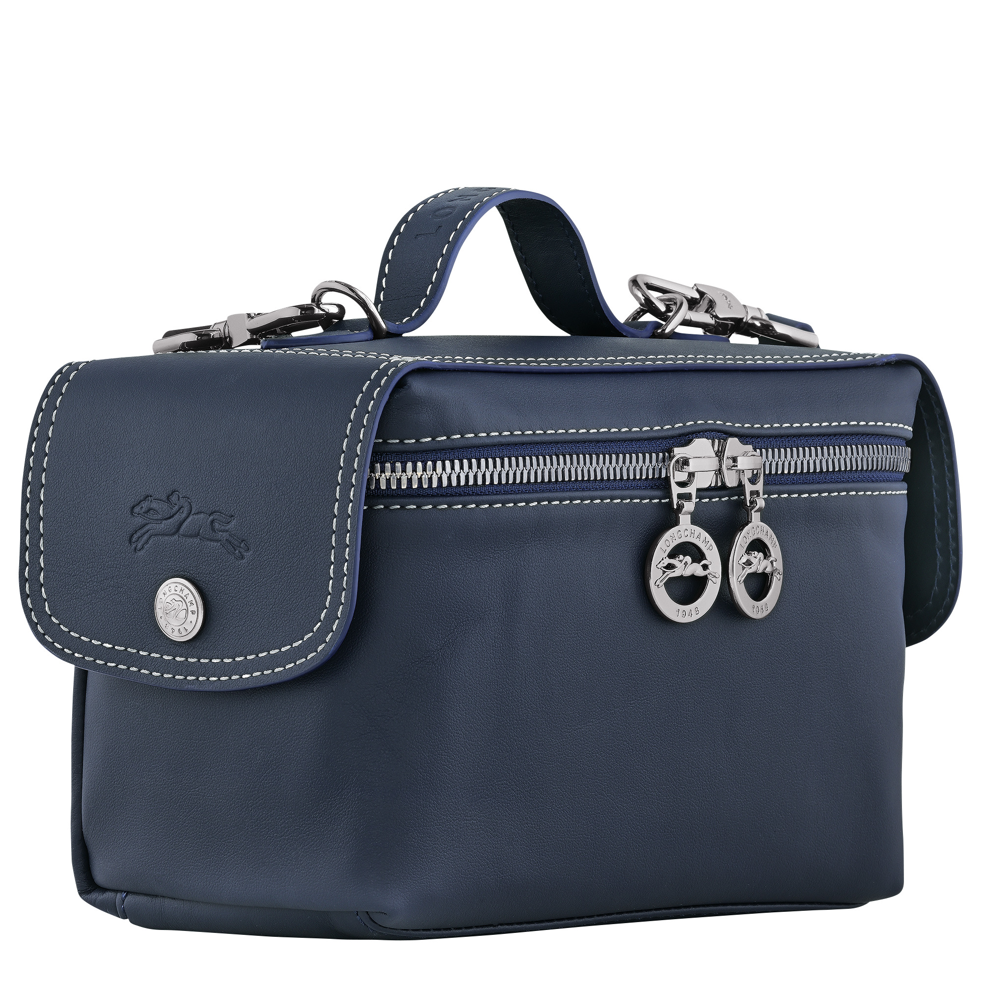 Le Pliage Xtra XS Toolkit bag Navy - Leather - 3