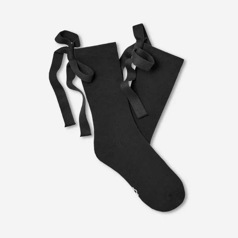 ® Women's Serenella Novelty Bow Cotton Blend in Black - 1
