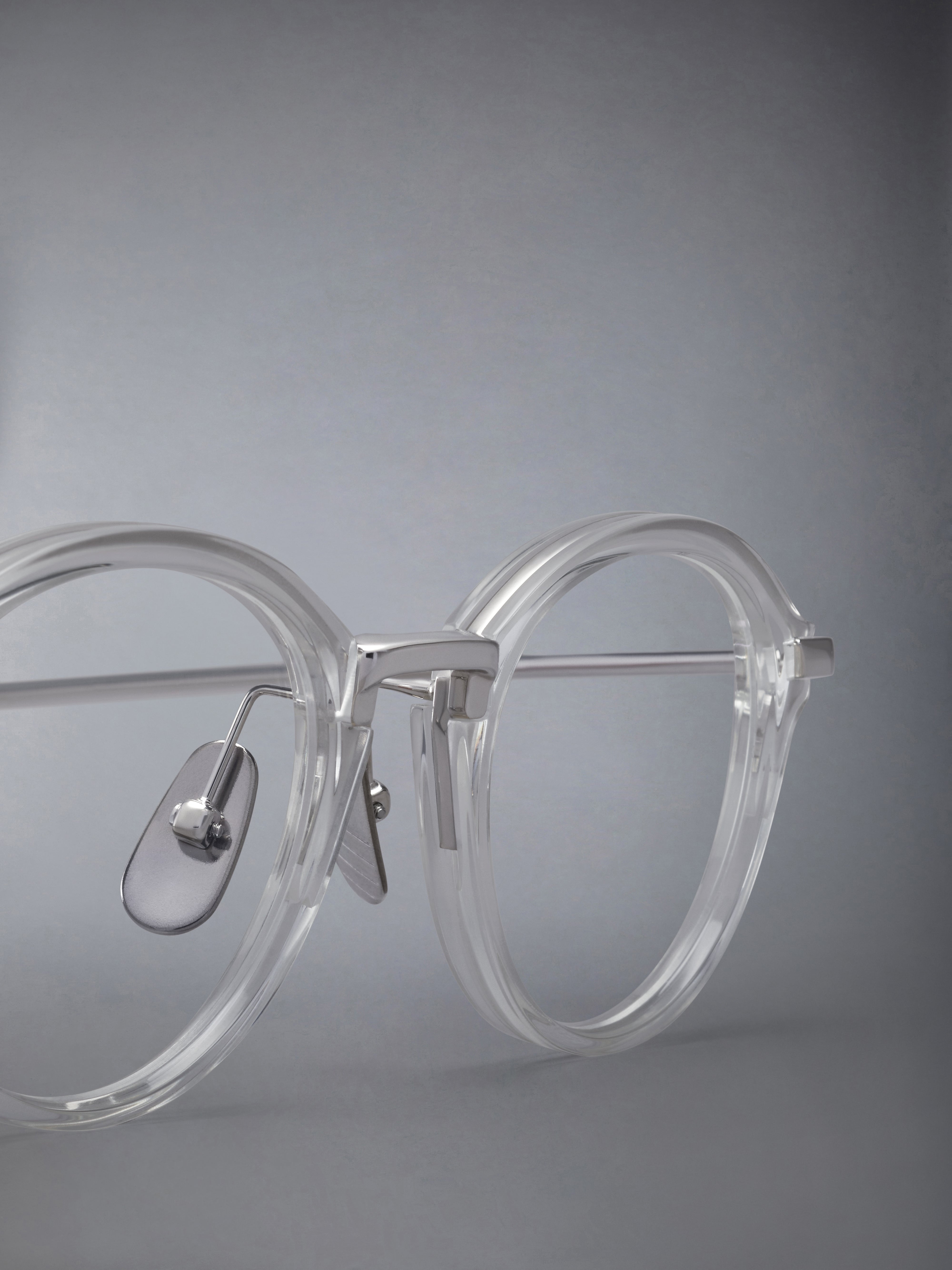 ACETATE AND TITANIUM ROUND EYEGLASSES - 7