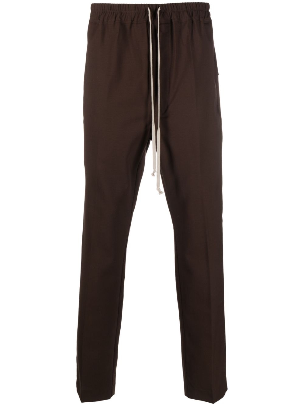 slim-cut drawstring-waistband trousers - 1