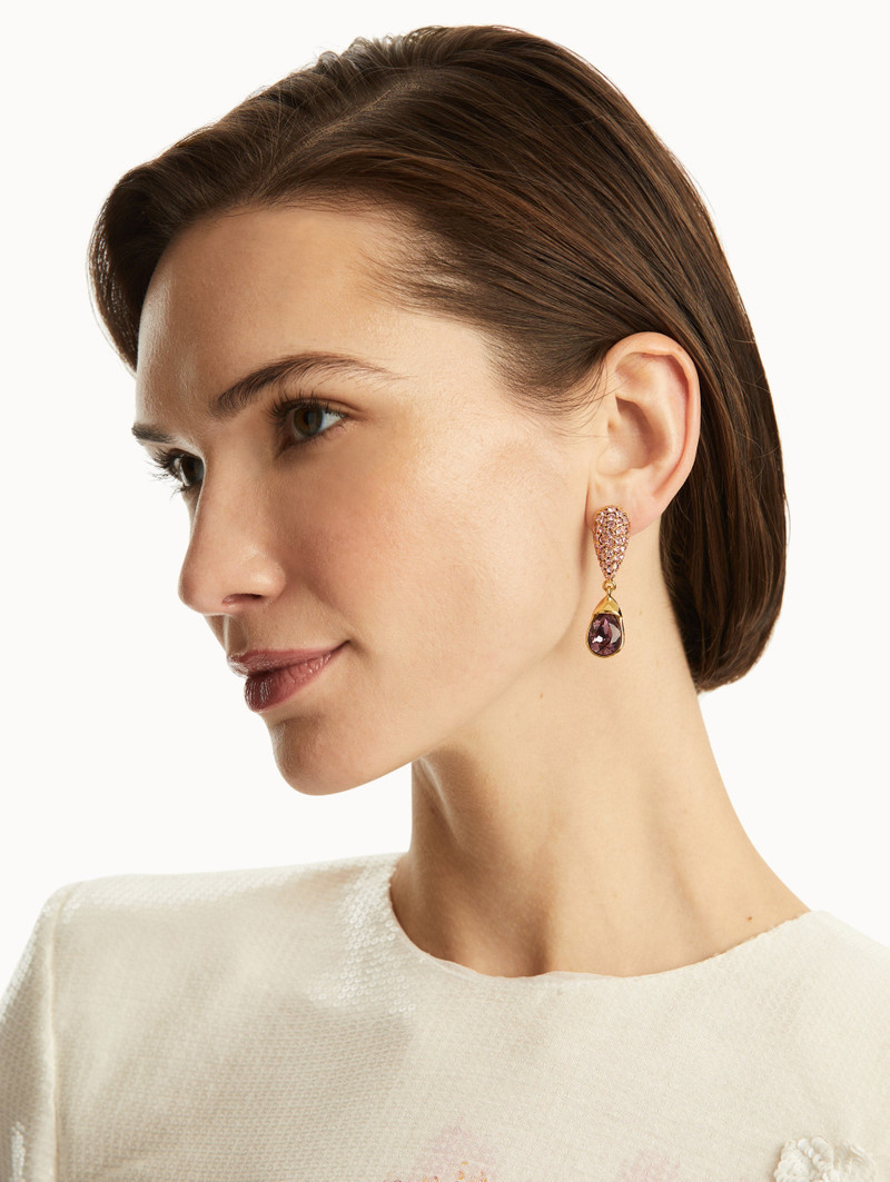 Oscar de la Renta PAVÉ DROP EARRINGS outlook