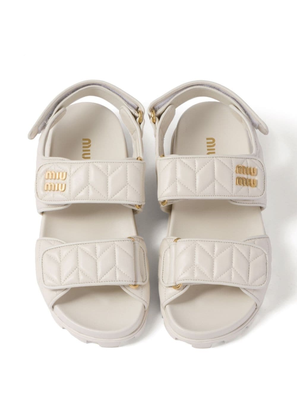 matelassÃ© logo-plaque sandals - 4