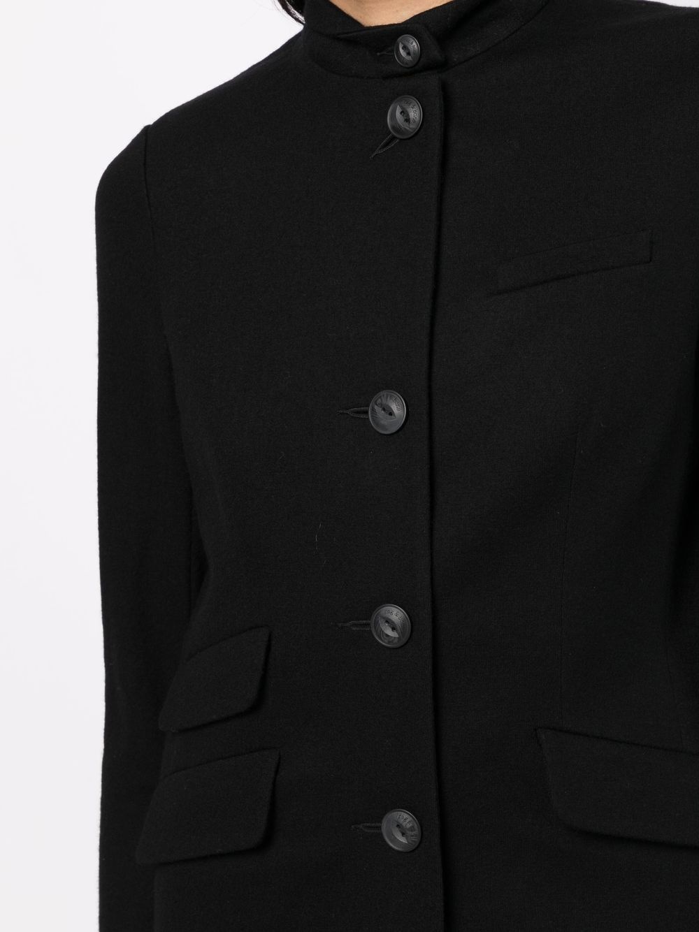 wool high-neck jacket - 5