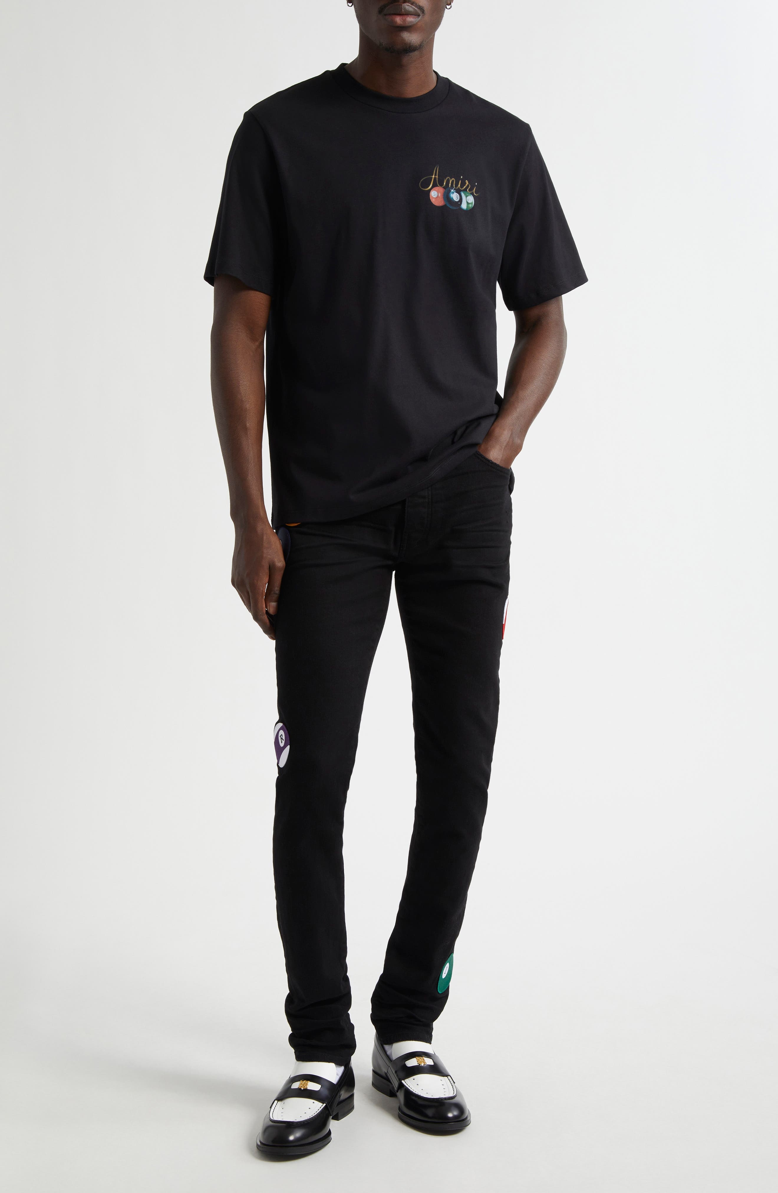 AMIRI Pool Cue Graphic T-Shirt in Black at Nordstrom - 2
