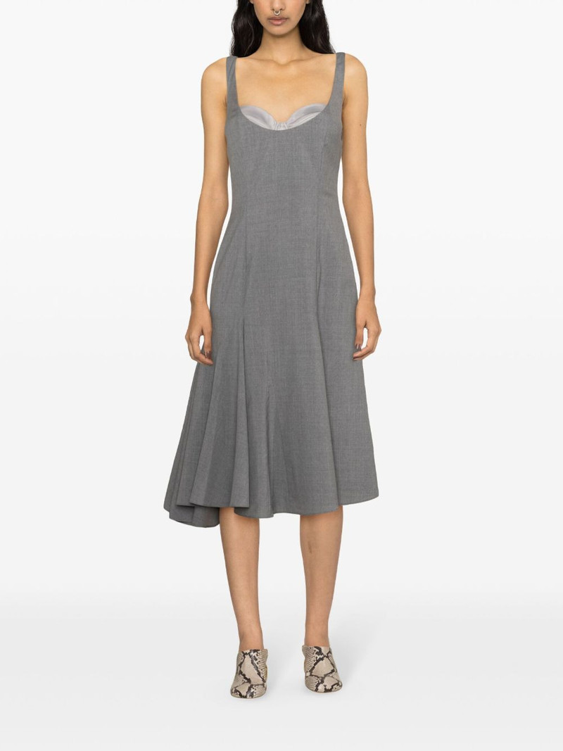 VIKTOR & ROLF corset-style midi wool dress outlook