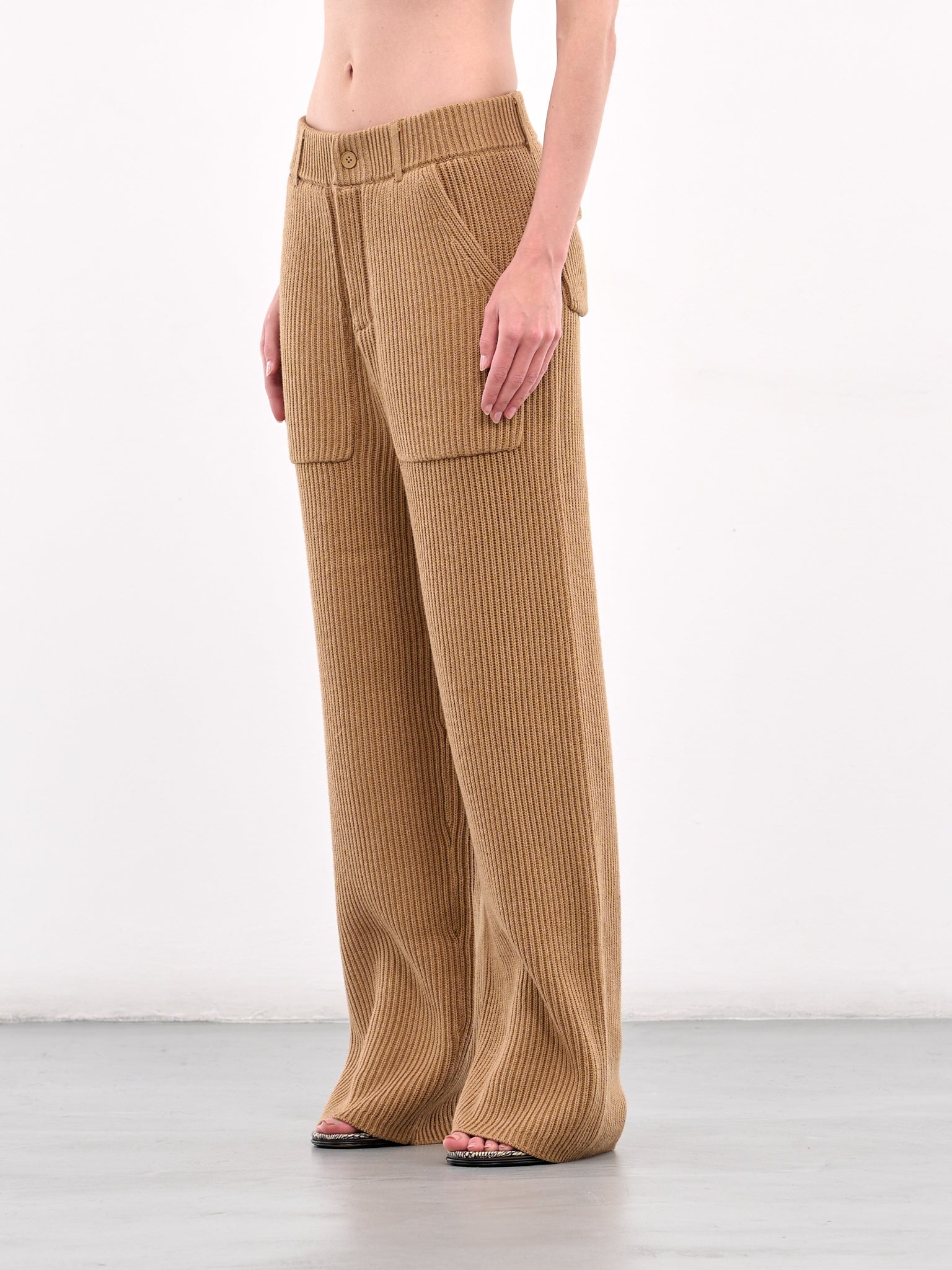 Ribbed Knit Trousers - 2