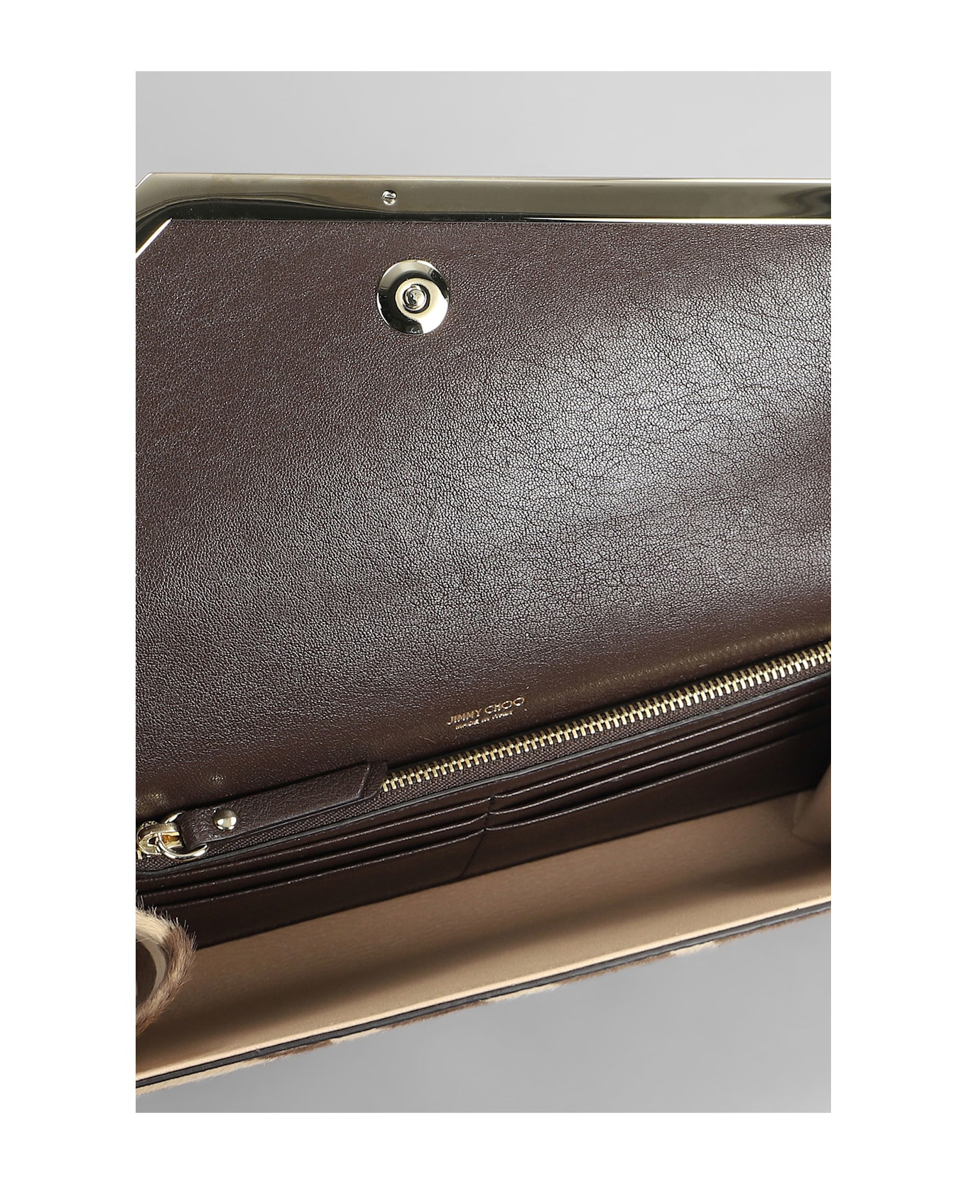 Emmie Clutch In Beige Pony Skin - 4