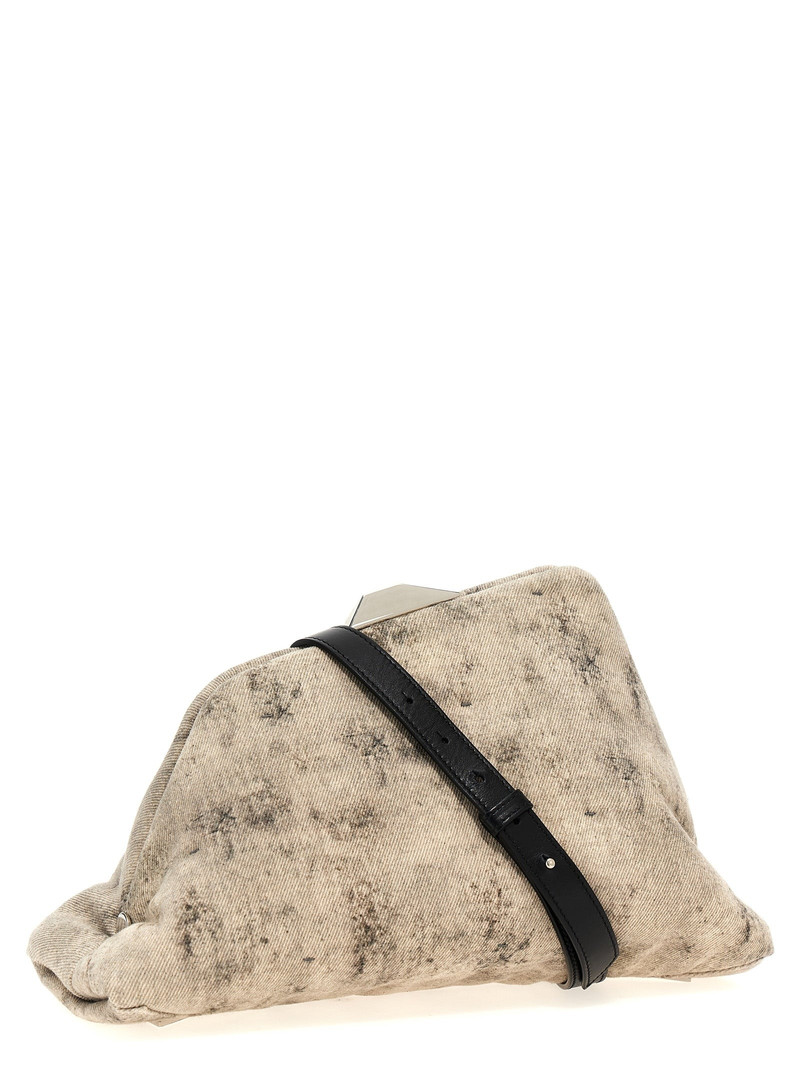 THE ATTICO Day Off Clutch Gray outlook