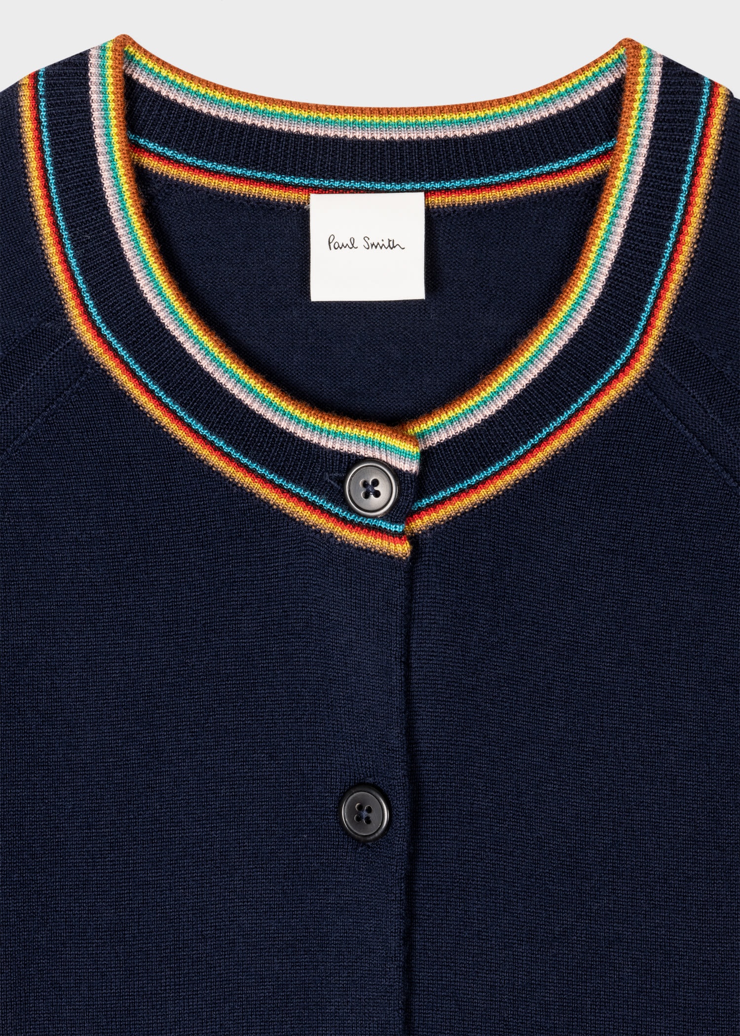 'Signature Stripe' Trim Cardigan - 2