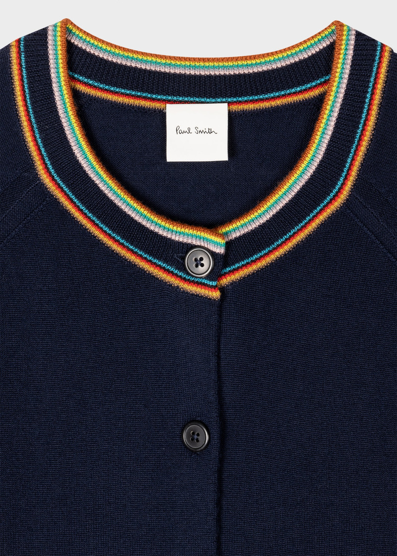 Paul Smith 'Signature Stripe' Trim Cardigan outlook