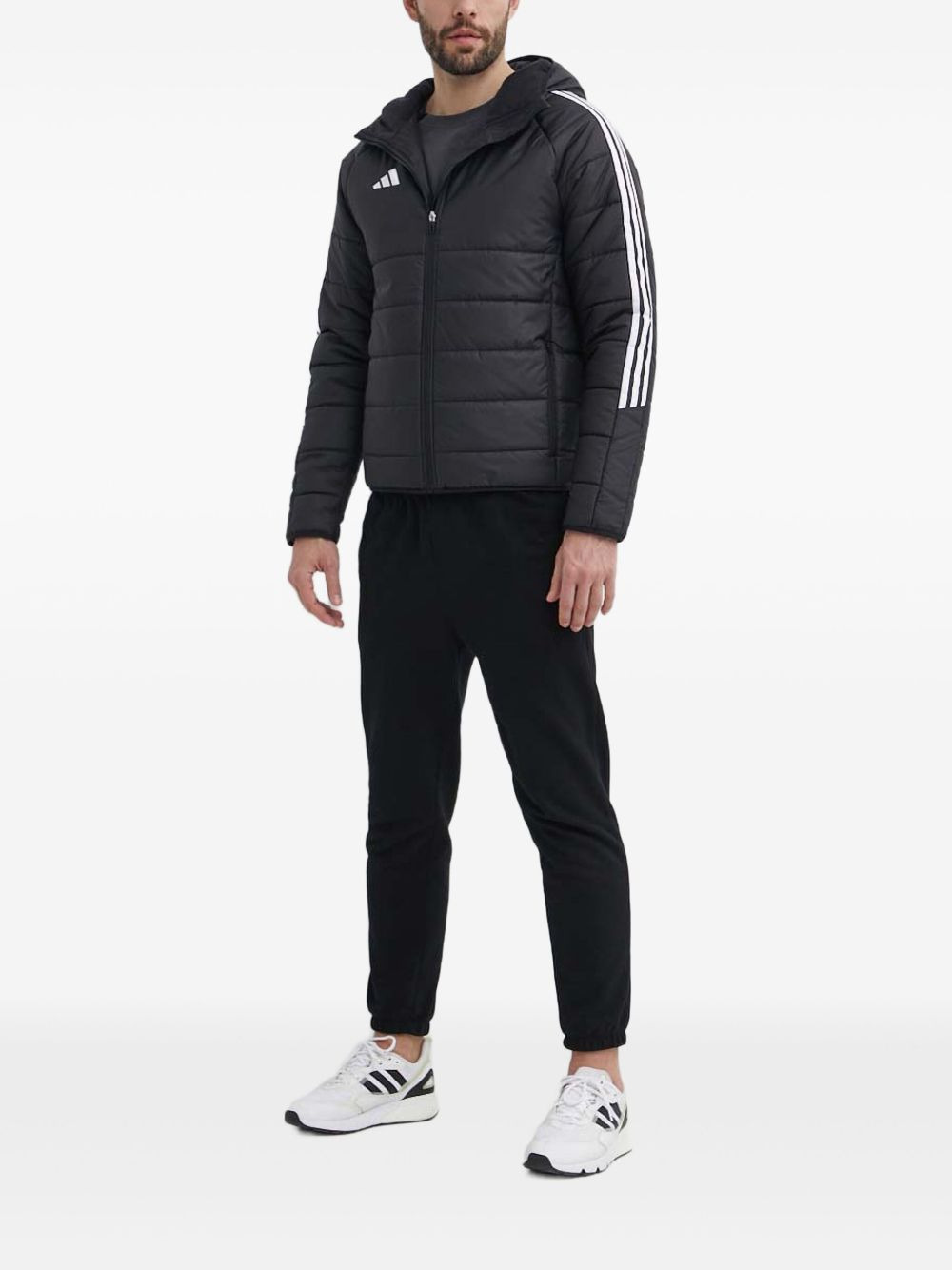 three-stripe padded jacket - 2