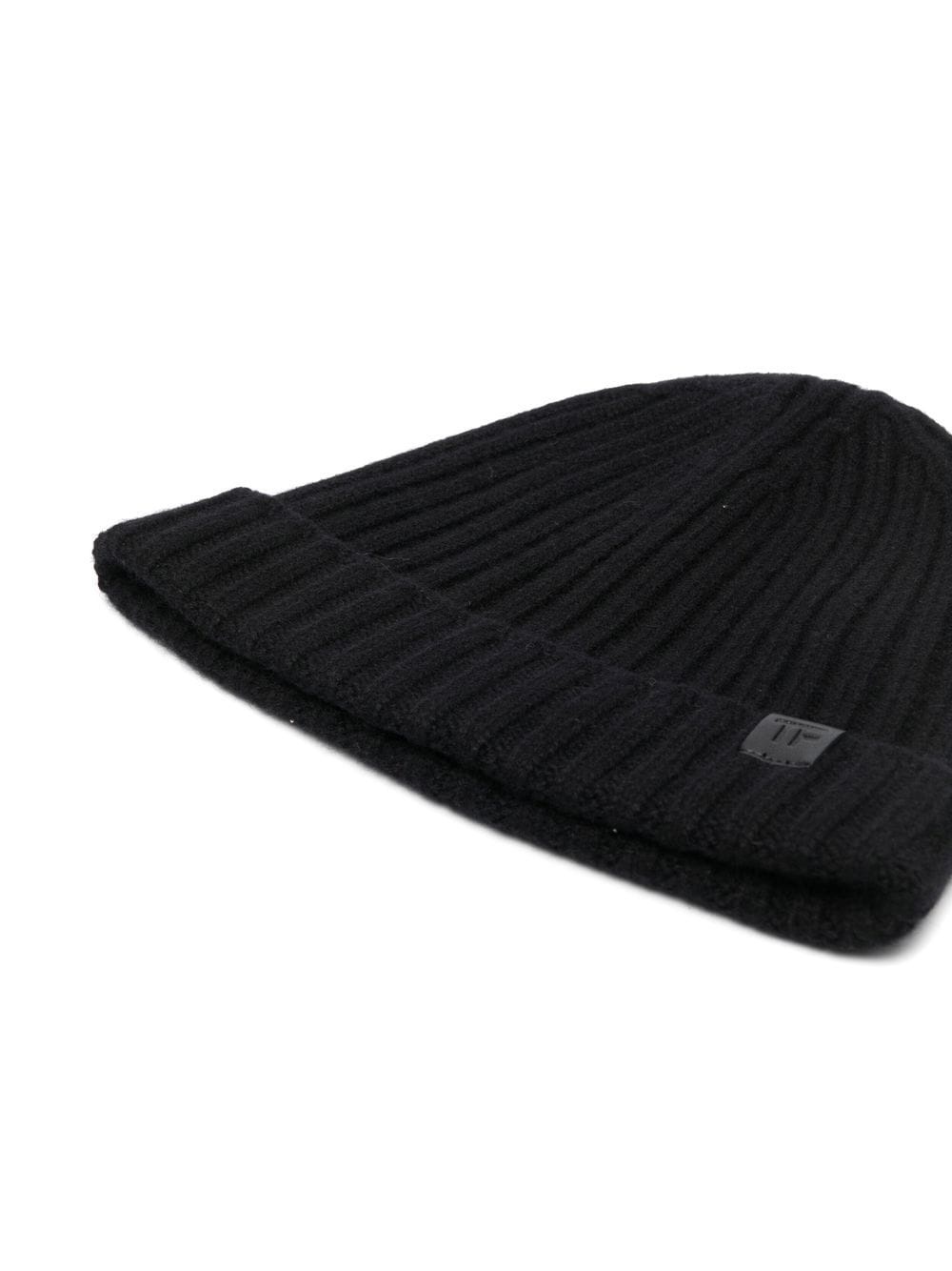 ribbed-knit beanie hat - 2