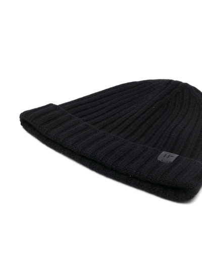 TOM FORD ribbed-knit beanie hat outlook