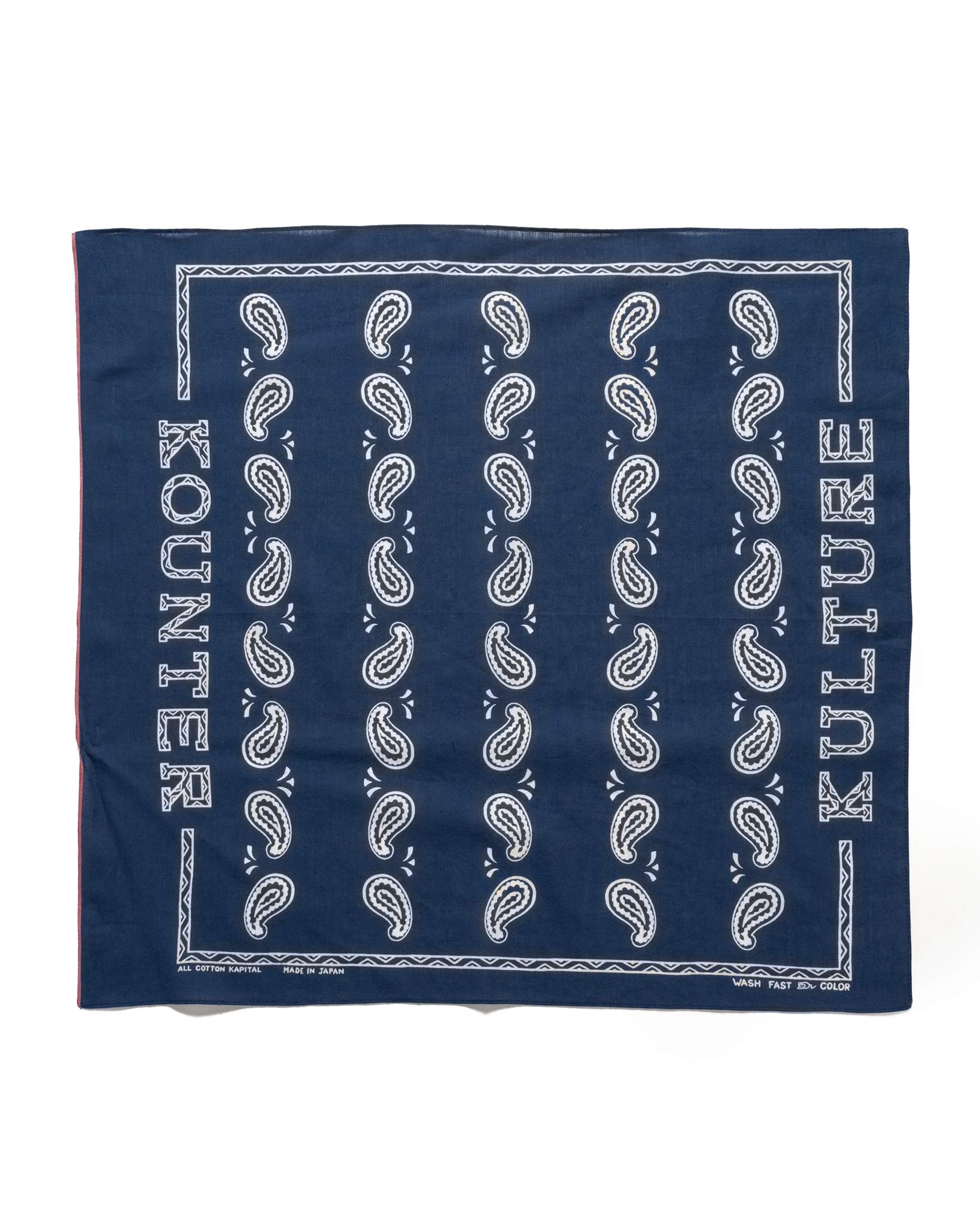 Fastcolor Selvedge Bandanna (KOUNTER KULTURE PECOS Paisley) Navy - 1