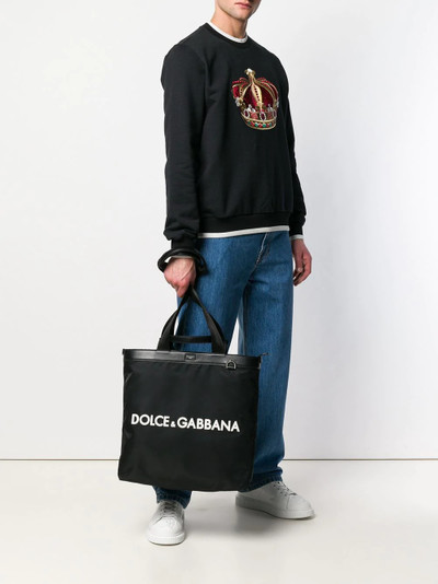 Dolce & Gabbana logo shopping tote outlook