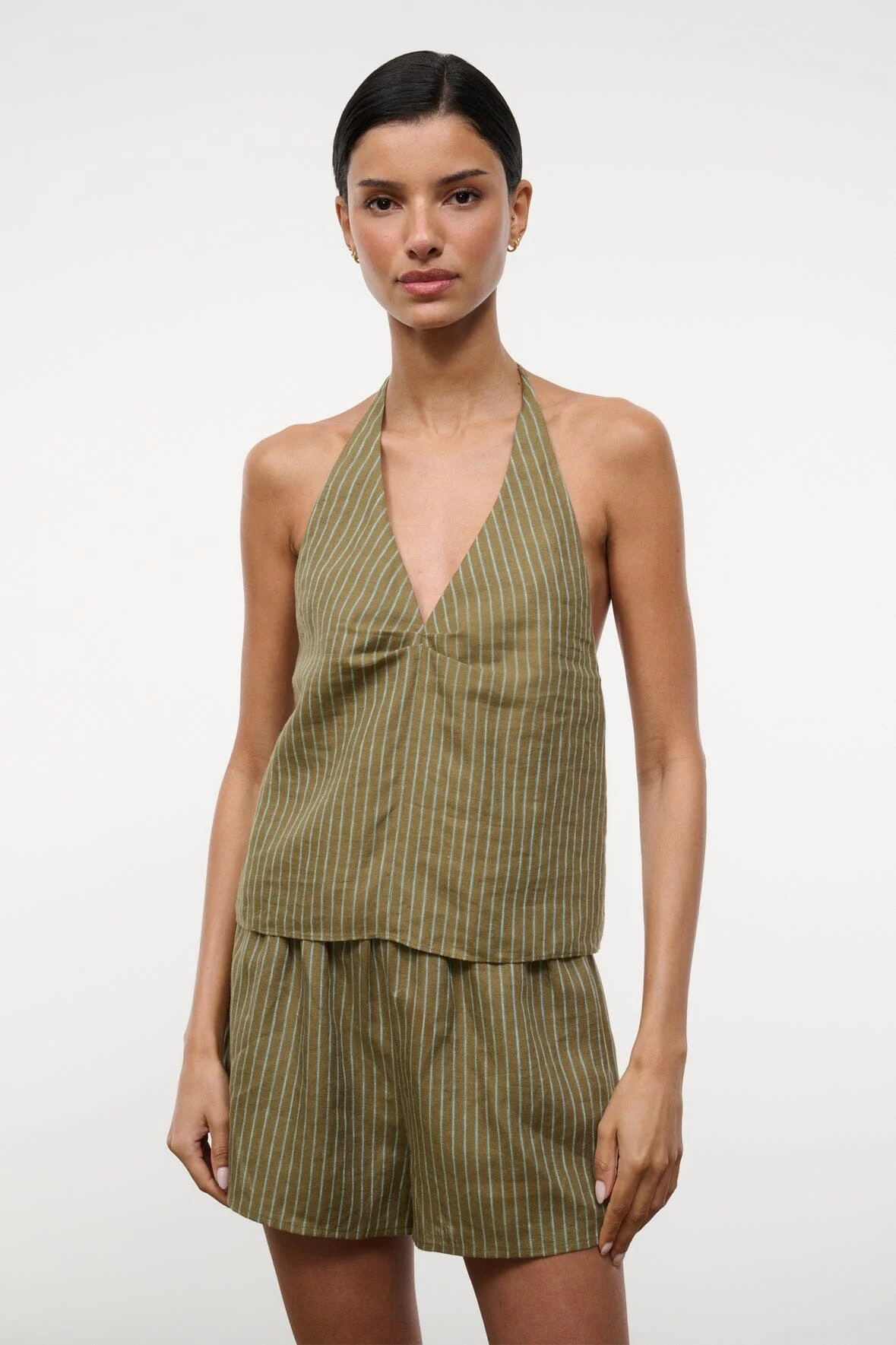 STAUD CORSO LINEN TOP PORTO STRIPE - 1