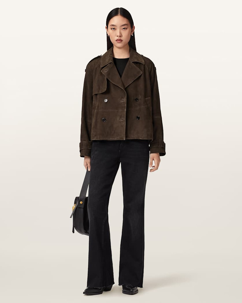 REYA CROPPED SUEDE MAC 3