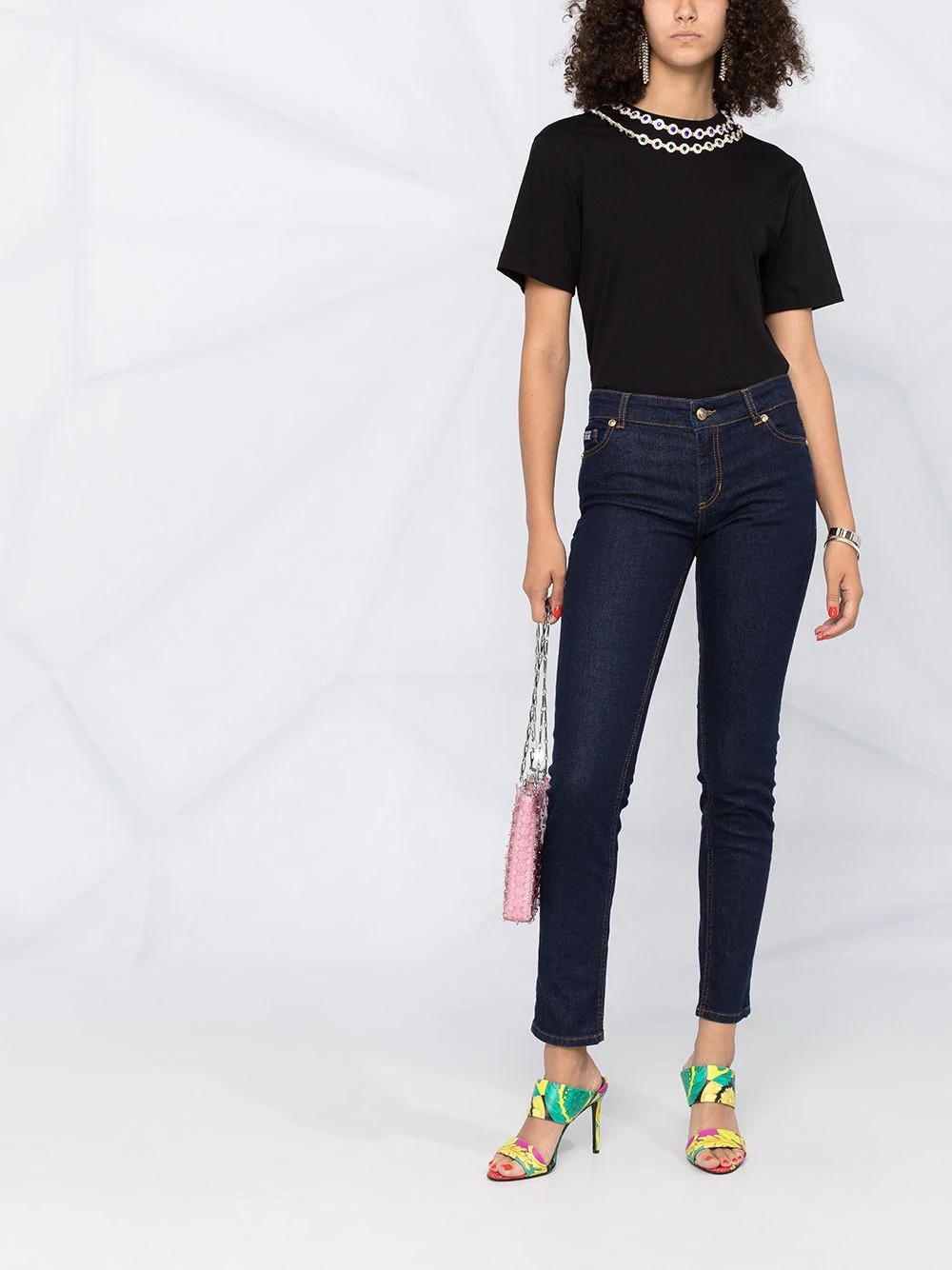 high rise skinny fit jeans - 2